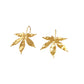 Gold Maple Leaf Hook Earrings