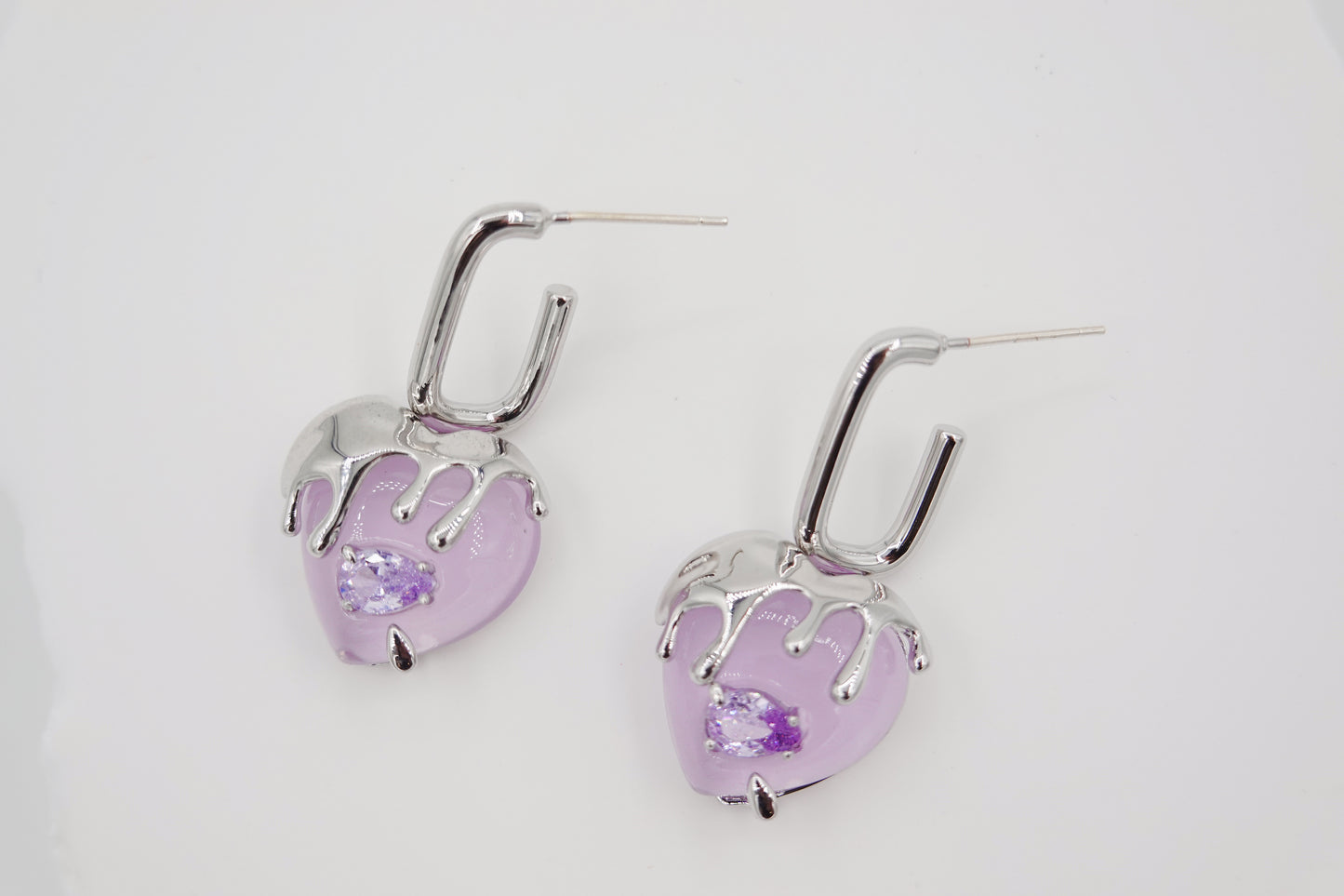 Lava Heart Earrings