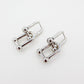 U shape Lock Leverback Earrings