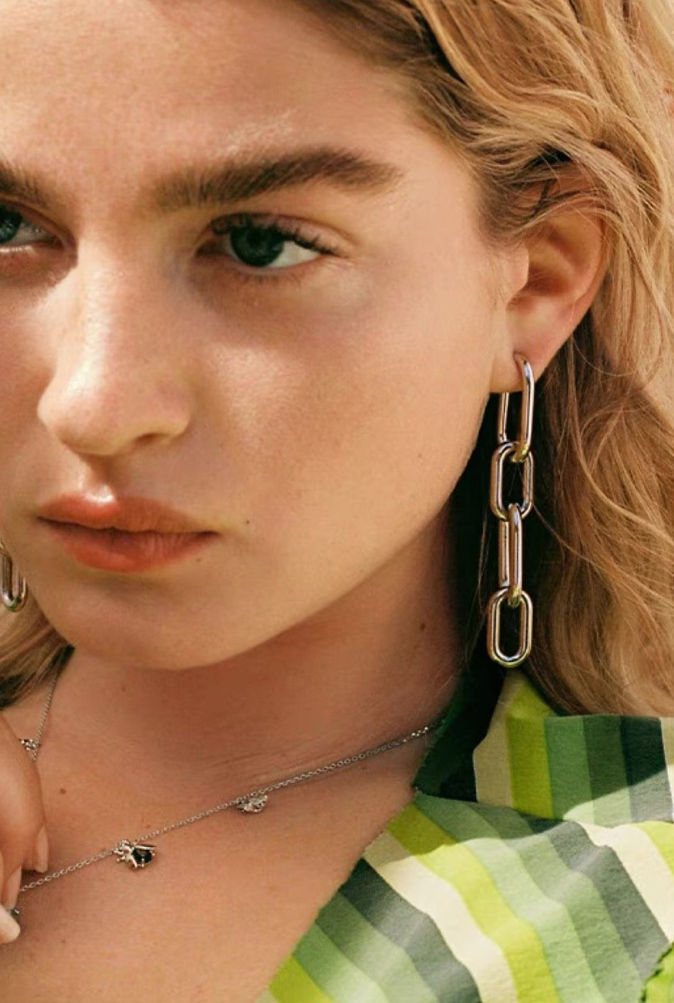 Paper Clip Drop Earrings