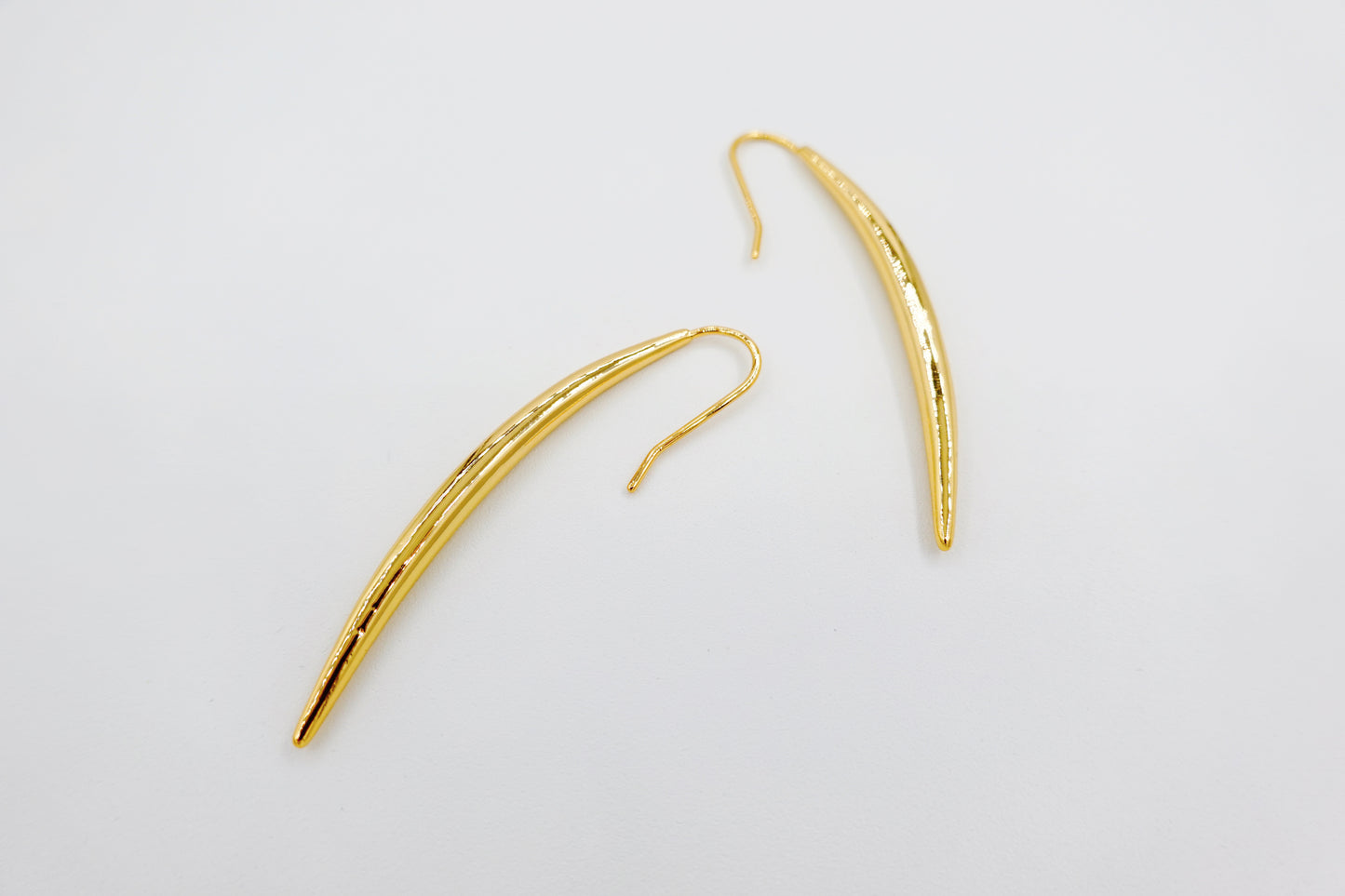 Gold Wheat Hook Earrings