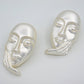 The Big Thinker Silver Stud Earrings