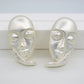 The Big Thinker Silver Stud Earrings