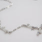 Silver Bamboo Joint Chain Necklace