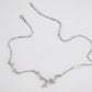 Silver Bamboo Joint Chain Necklace