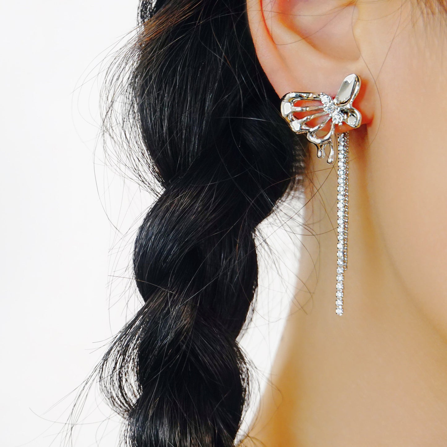 Silhouette Tassel Earrings