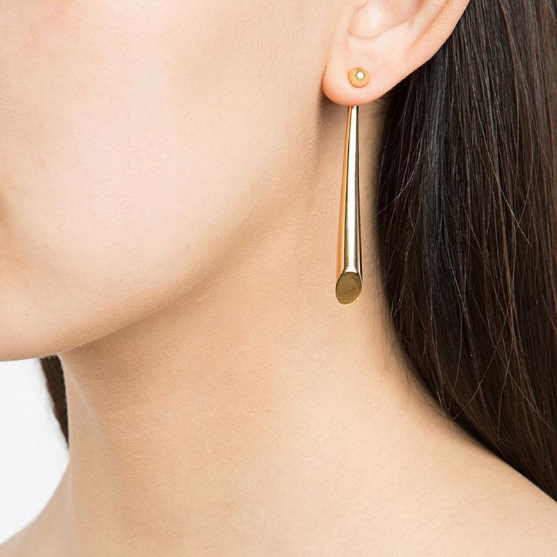 Icy Drop Earrings Gold