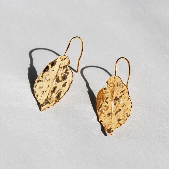 Leafy Hook Earrings