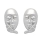 The Big Thinker Silver Stud Earrings