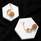 Gold Ball Dangling Drop Earrings